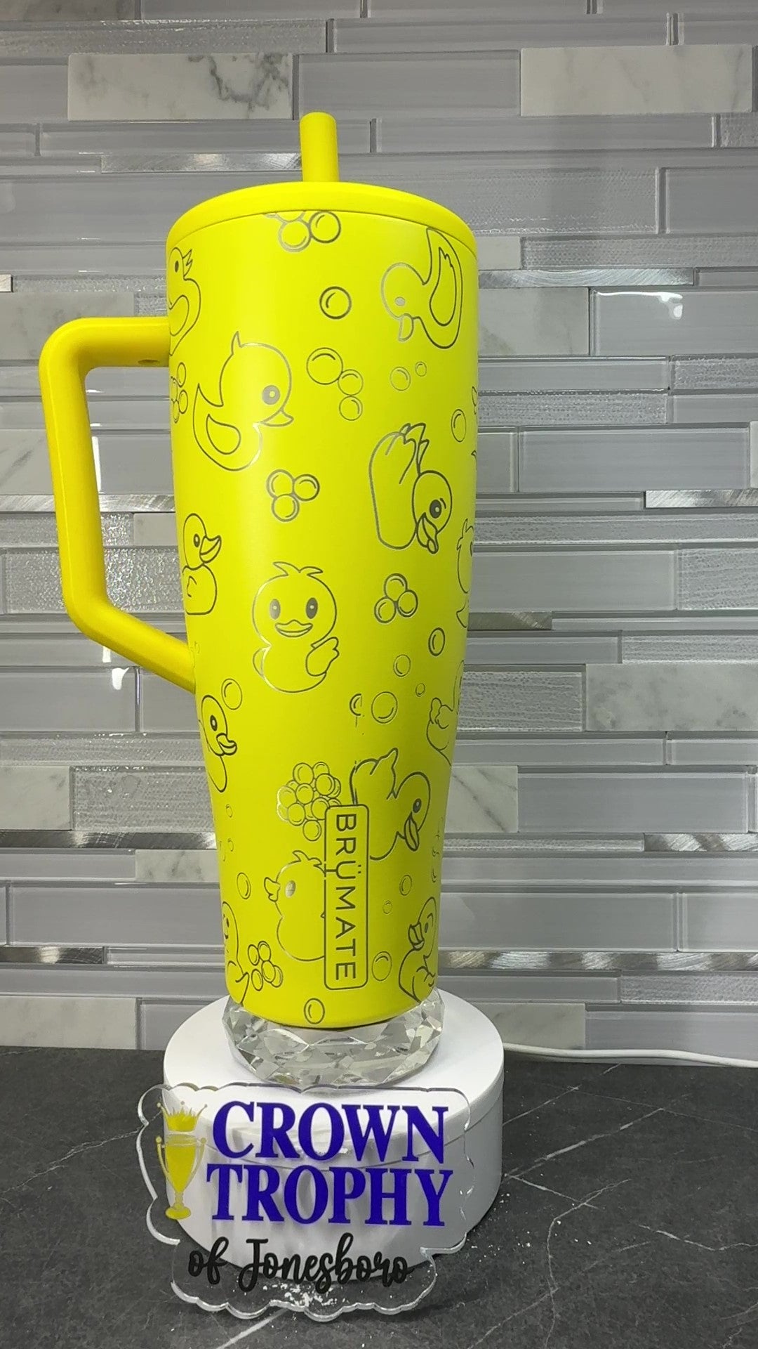 Pineapple 40oz Era with Rubber Duck Wrap-SMALL IMPERFECTION