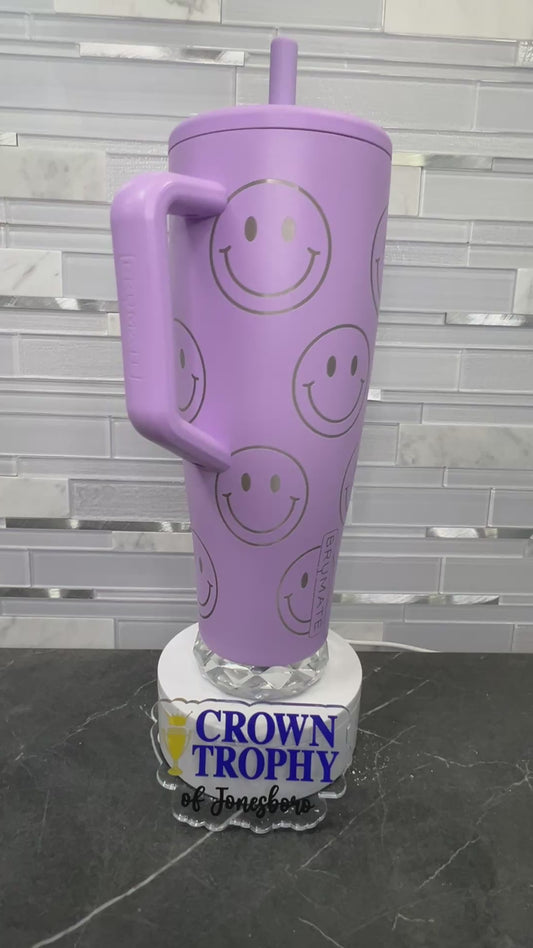 Lavender 40oz Era with Smiley Face Wrap