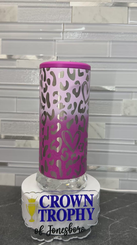 Frosted Rose Slim w/ Leopard Heart Wrap